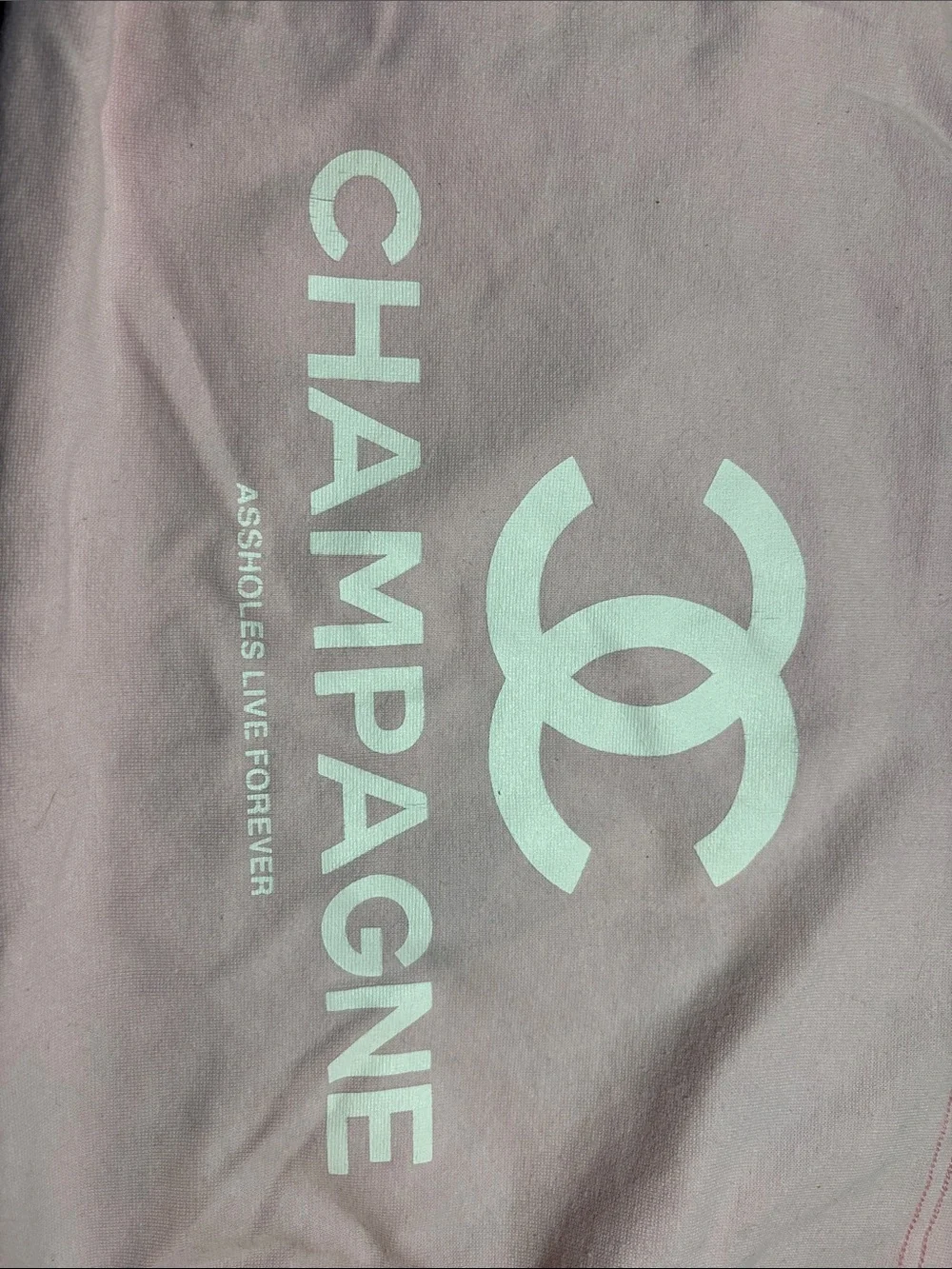 Pink Graphic Storage Tote with White Logo
